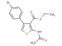 ethyl 2-(acetylamino)-4-(4-bromophenyl)-3-thiophenecarboxylate