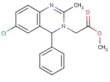 methyl (6-chloro-2-methyl-4-phenyl-3(4H)-quinazolinyl)acetate