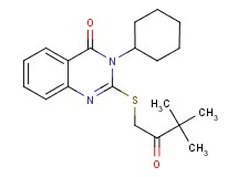 3-cyclohexyl-2-[(3,3-dimethyl-2-oxobutyl)thio]-4(3H)-quinazolinone