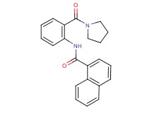 N-[2-(1-pyrrolidinylcarbonyl)phenyl]-1-naphthamide