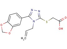 {[4-allyl-5-(1,3-benzodioxol-5-yl)-4H-1,2,4-triazol-3-yl]thio}acetic acid