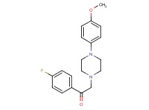 1-(4-fluorophenyl)-2-[4-(4-methoxyphenyl)-1-piperazinyl]ethanone