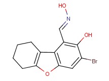 3-bromo-2-hydroxy-6,7,8,9-tetrahydrodibenzo[b,d]furan-1-carbaldehyde oxime