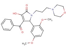 4-benzoyl-5-(2,5-dimethoxyphenyl)-3-hydroxy-1-[3-(4-morpholinyl)propyl]-1,5-dihydro-2H-pyrrol-2-one