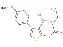 2-(butyrylamino)-4-(4-methoxyphenyl)-3-thiophenecarboxylic acid