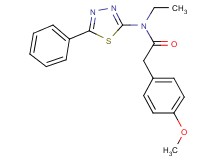 N-ethyl-2-(4-methoxyphenyl)-N-(5-phenyl-1,3,4-thiadiazol-2-yl)acetamide