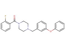 1-(2-fluorobenzoyl)-4-(3-phenoxybenzyl)piperazine oxalate
