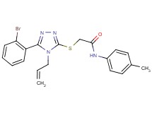 2-{[4-allyl-5-(2-bromophenyl)-4H-1,2,4-triazol-3-yl]thio}-N-(4-methylphenyl)acetamide
