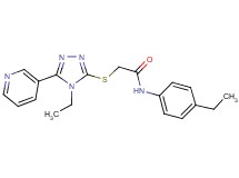 N-(4-ethylphenyl)-2-{[4-ethyl-5-(3-pyridinyl)-4H-1,2,4-triazol-3-yl]thio}acetamide
