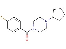 1-cyclopentyl-4-(4-fluorobenzoyl)piperazine oxalate
