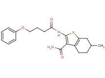 6-methyl-2-[(4-phenoxybutanoyl)amino]-4,5,6,7-tetrahydro-1-benzothiophene-3-carboxamide