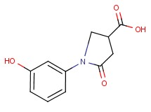 1-(3-hydroxyphenyl)-5-oxo-3-pyrrolidinecarboxylic acid