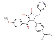 3-hydroxy-5-(4-isopropylphenyl)-4-(4-methoxybenzoyl)-1-(4-pyridinylmethyl)-1,5-dihydro-2H-pyrrol-2-one