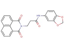 N-1,3-benzodioxol-5-yl-3-(1,3-dioxo-1H-benzo[de]isoquinolin-2(3H)-yl)propanamide