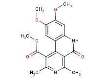methyl 8,9-dimethoxy-2,4-dimethyl-5-oxo-5,6-dihydrobenzo[c]-2,7-naphthyridine-1-carboxylate