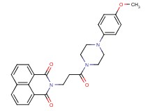 2-{3-[4-(4-methoxyphenyl)-1-piperazinyl]-3-oxopropyl}-1H-benzo[de]isoquinoline-1,3(2H)-dione