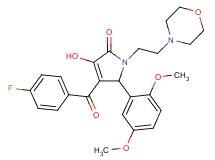 5-(2,5-dimethoxyphenyl)-4-(4-fluorobenzoyl)-3-hydroxy-1-[2-(4-morpholinyl)ethyl]-1,5-dihydro-2H-pyrrol-2-one