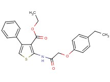ethyl 2-{[(4-ethylphenoxy)acetyl]amino}-4-phenyl-3-thiophenecarboxylate