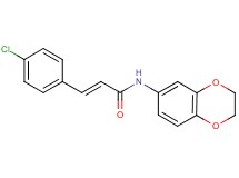 3-(4-chlorophenyl)-N-(2,3-dihydro-1,4-benzodioxin-6-yl)acrylamide