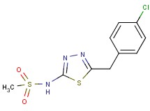 N-[5-(4-chlorobenzyl)-1,3,4-thiadiazol-2-yl]methanesulfonamide