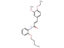 N-(2-butoxyphenyl)-3-(4-ethoxy-3-methoxyphenyl)acrylamide