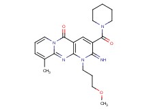 2-imino-1-(3-methoxypropyl)-10-methyl-3-(1-piperidinylcarbonyl)-1,2-dihydro-5H-dipyrido[1,2-a:2',3'-d]pyrimidin-5-one