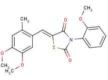 5-(4,5-dimethoxy-2-methylbenzylidene)-3-(2-methoxyphenyl)-1,3-thiazolidine-2,4-dione