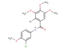 2-bromo-N-(3-chloro-4-methoxyphenyl)-3,4,5-trimethoxybenzamide