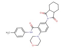 5-(1,3-dioxooctahydro-2H-isoindol-2-yl)-N-(4-methylphenyl)-2-(4-morpholinyl)benzamide