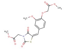 methyl {5-[3-methoxy-4-(2-methoxy-2-oxoethoxy)benzylidene]-2,4-dioxo-1,3-thiazolidin-3-yl}acetate