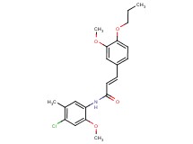 N-(4-chloro-2-methoxy-5-methylphenyl)-3-(3-methoxy-4-propoxyphenyl)acrylamide