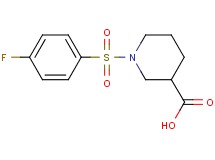 1-[(4-fluorophenyl)sulfonyl]-3-piperidinecarboxylic acid