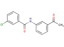 N-(3-acetylphenyl)-3-chlorobenzamide