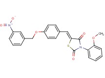 3-(2-methoxyphenyl)-5-{4-[(3-nitrobenzyl)oxy]benzylidene}-1,3-thiazolidine-2,4-dione