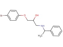 1-(4-bromophenoxy)-3-[(1-phenylethyl)amino]-2-propanol hydrochloride