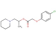 1-methyl-2-(1-piperidinyl)ethyl (4-chlorophenoxy)acetate hydrochloride