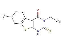 3-ethyl-7-methyl-2-thioxo-2,3,5,6,7,8-hexahydro[1]benzothieno[2,3-d]pyrimidin-4(1H)-one