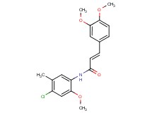 N-(4-chloro-2-methoxy-5-methylphenyl)-3-(3,4-dimethoxyphenyl)acrylamide