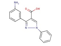 3-(3-aminophenyl)-1-phenyl-1H-pyrazole-4-carboxylic acid