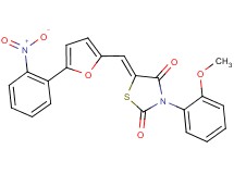 3-(2-methoxyphenyl)-5-{[5-(2-nitrophenyl)-2-furyl]methylene}-1,3-thiazolidine-2,4-dione