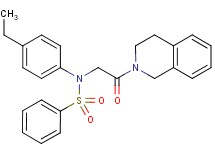 N-[2-(3,4-dihydro-2(1H)-isoquinolinyl)-2-oxoethyl]-N-(4-ethylphenyl)benzenesulfonamide