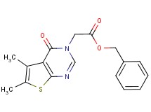 benzyl (5,6-dimethyl-4-oxothieno[2,3-d]pyrimidin-3(4H)-yl)acetate