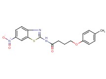 4-(4-methylphenoxy)-N-(6-nitro-1,3-benzothiazol-2-yl)butanamide