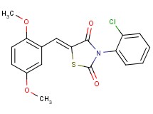 3-(2-chlorophenyl)-5-(2,5-dimethoxybenzylidene)-1,3-thiazolidine-2,4-dione