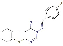 2-(4-fluorophenyl)-8,9,10,11-tetrahydro[1]benzothieno[3,2-e][1,2,4]triazolo[1,5-c]pyrimidine
