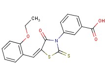3-[5-(2-ethoxybenzylidene)-4-oxo-2-thioxo-1,3-thiazolidin-3-yl]benzoic acid