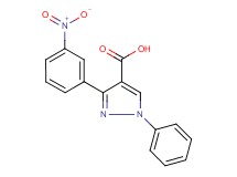 3-(3-nitrophenyl)-1-phenyl-1H-pyrazole-4-carboxylic acid