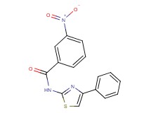3-nitro-N-(4-phenyl-1,3-thiazol-2-yl)benzamide