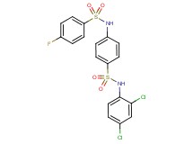 N-(4-{[(2,4-dichlorophenyl)amino]sulfonyl}phenyl)-4-fluorobenzenesulfonamide