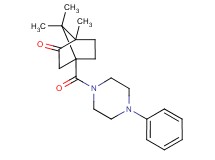 1,7,7-trimethyl-4-[(4-phenyl-1-piperazinyl)carbonyl]bicyclo[2.2.1]heptan-2-one
